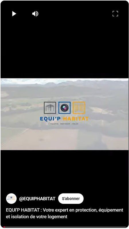 Chaîne Youtube Equi'p Habitat